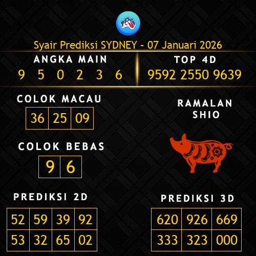 Prediksi Sydney Hari Ini 7-januari-2026