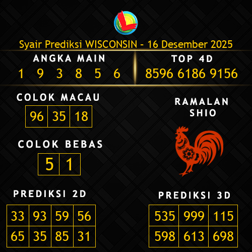 Prediksi Wisconsin Hari Ini 16-desember-2025