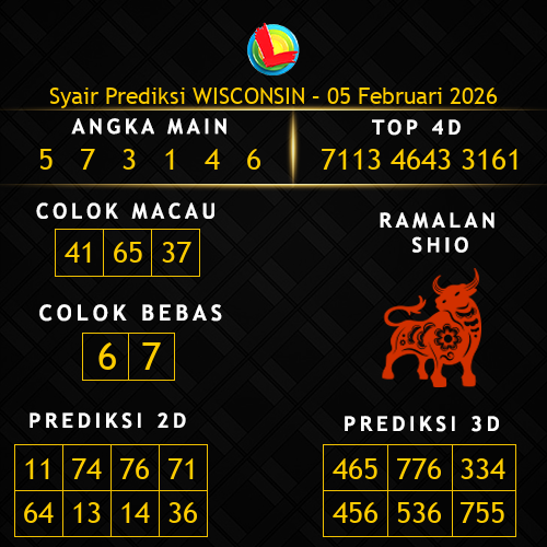 Prediksi Wisconsin Hari Ini 5-februari-2026