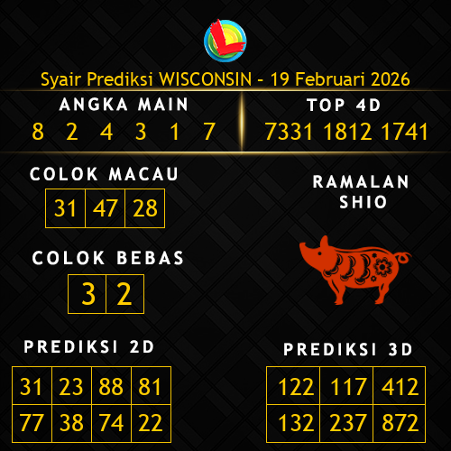 Prediksi Wisconsin Hari Ini 19-februari-2026