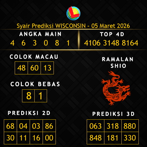 Prediksi Wisconsin Hari Ini 5-maret-2026